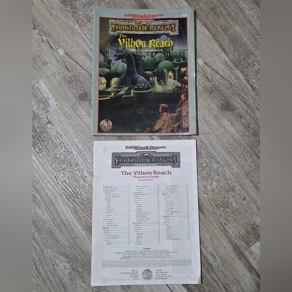 The Vilhon Reach Forgotten Realms Advanced Dungeons & Dragons TSR 9520